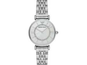 Emporio Armani Gianni T-bar Argent Nacre Strass